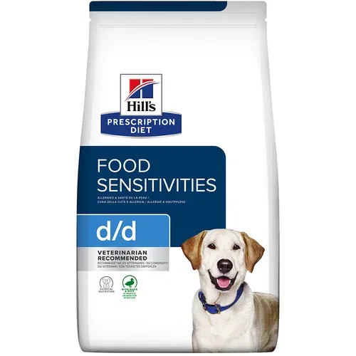 Hill’s Prescription Diet d/d Food Sensitivities z raco & rižem - 12 kg