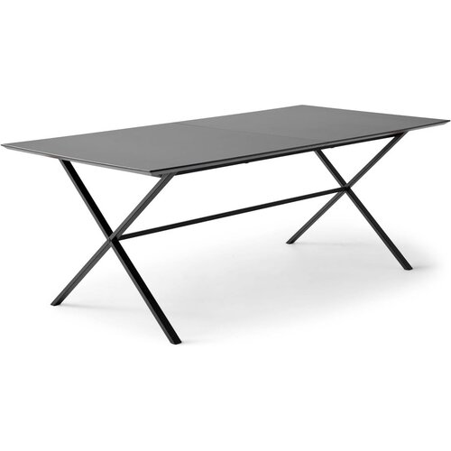 Hammel Furniture Črna raztegljiva jedilna miza s črno mizno ploščo 100x210 cm Meza – Cene