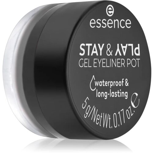 Essence Ostanite i igrajte gel ajlajner 01 Black Slike