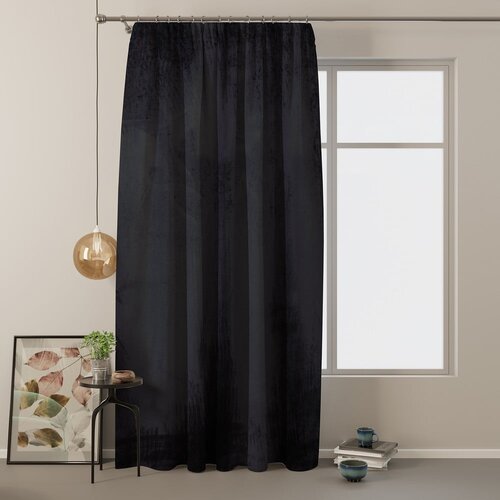 Restilo Črna žametna zavesa AmeliaHome Velvety, 245 x 140 cm Slike