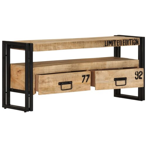 VidaXL TV omarica iz trdnega mangovega lesa 100x30x45 cm Slike