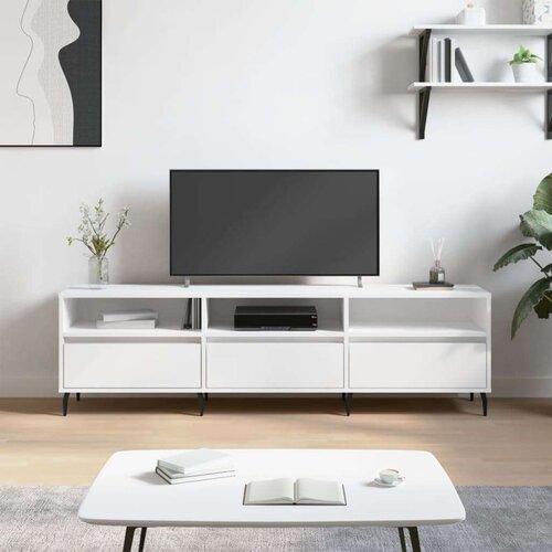 TV ormarić bijeli 150x30x44 5 cm od konstruiranog drva Cijene