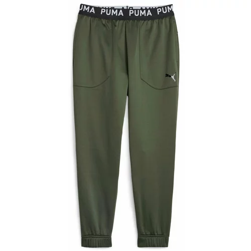Puma Sportske hlače kaki / crna / bijela