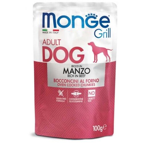 Monge grill dog sosić za odrasle pse sa govedinom, 100g Cene