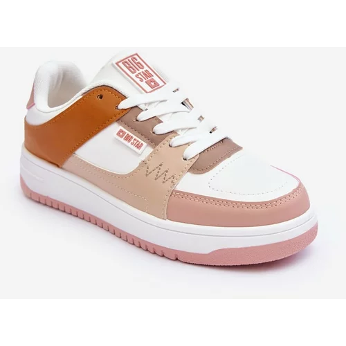 Big Star Women's Sports Shoes Sneakersy MM274355 brown-pink