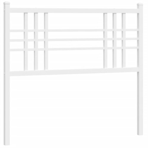 Maison Chic kovinsko posteljno vzglavje - vzglavna omarica - nočna omarica belo 107 cm, (21704548) Slike