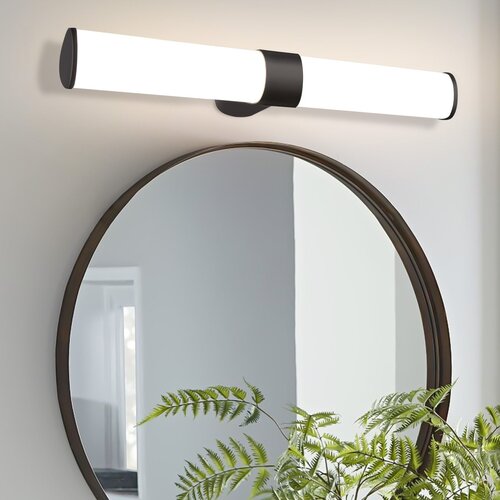 Nettlife črna LED svetilka za ogledalo, 8 W, 4000 K, nevtralno bela, vodoodporna IP44, (5000491201) Slike