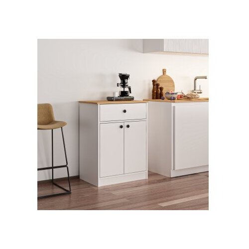 Hanah home višenamenski ormar latte white atlantic pine Cene