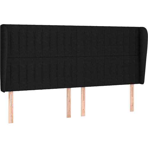  Krevet s oprugama i madracem crni 180x200 cm od tkanine Slike