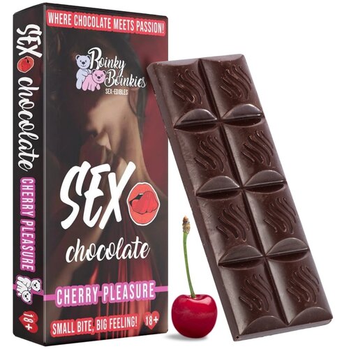 Boinky Boinkies SEKS ČOKOLADA ZA PARE Boinky Cherry Pleasure - temna čokolada, če&amp;scaron;nja, afrodiziak Slike