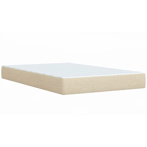  Krevet box spring s madracem krem 120 x 190 cm od tkanine Slike