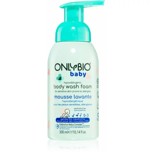 OnlyBio Baby Hypoallergenic čistilna pena za telo za otroke od rojstva 300 ml