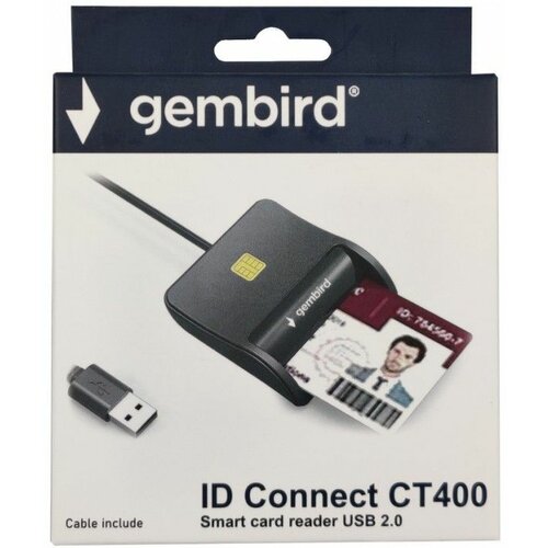 Gembird Smart Card Reader ID Connect CT400 čitač pametnih kartica CRDR-CT400 Slike