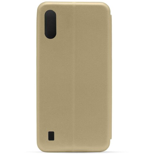 Maska za telefon ROYAL FLIP COVER za Samsung A01, Zlatna Cene