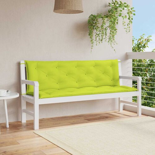  Jastuk za vrtnu klupu jarkozeleni 150x(50+50)x7 cm od tkanine Cijene