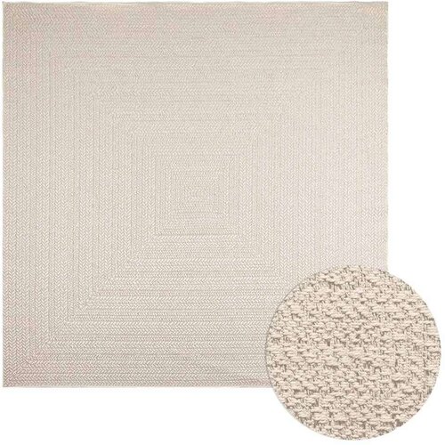  Tepih ZIZUR 240 x 240 cm s izgledom jute unutarnji i vanjski Slike