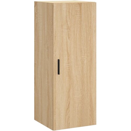  Visoka komoda hrasta sonome 34,5x34x180cm od konstruiranog drva Slike