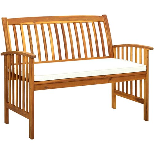 vidaXL Vrtna klop z blazino 119 cm trden akacijev les Cene