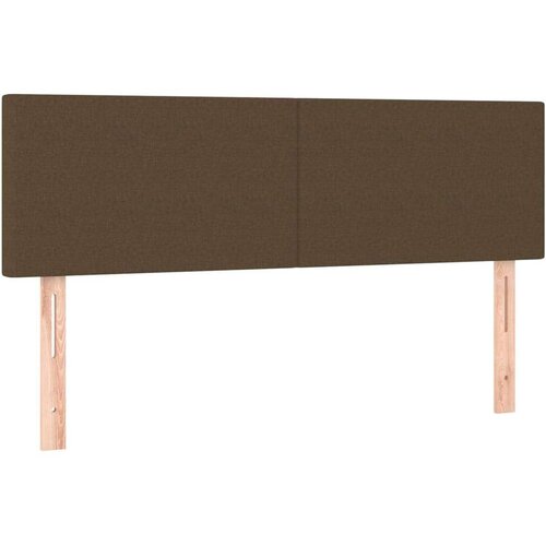  Uzglavlja 2 kom tamnosmeđa 72 x 5 x 78/88 cm od tkanine Slike