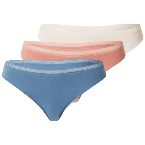 Tommy Hilfiger Underwear Tanga gaćice svijetlobež / plava / roza / pastelno roza