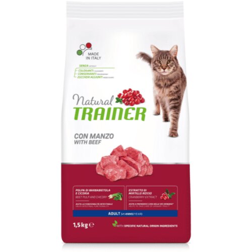 Trainer natural cat za odrasle mačke govedina - 300 g Cene