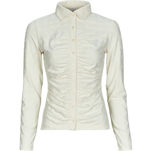 Guess Srajce & Bluze LS SHIRRING NYNA Bež Cene