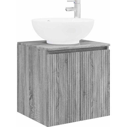 vidaXL Umivalnik s pritrditev na steno Siva Sonoma 49,5 x 44,5 x 65 cm, (5000245166) Cene