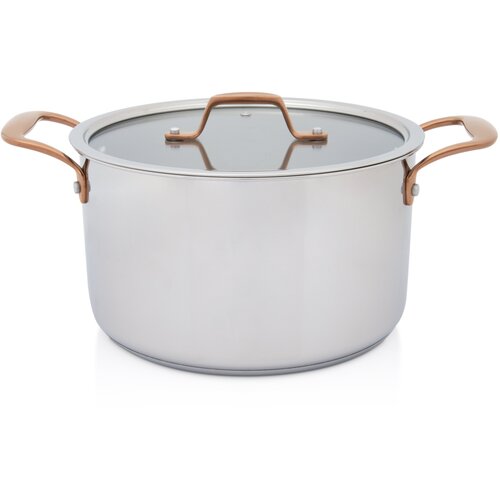 Metalac šerpa duboka 24 cm sa stakl.pok. Venera Cene