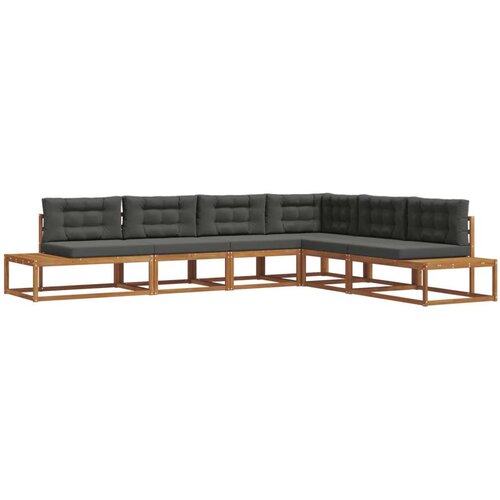  Set vanjskih sofa 6 Komad Prirodna i antracit Slike