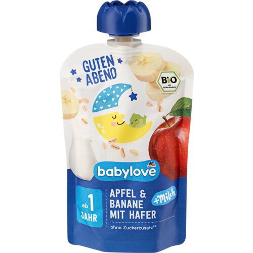 babylove Užitak jabuka i banana sa ovsem, od 1. godine 100 g Cene