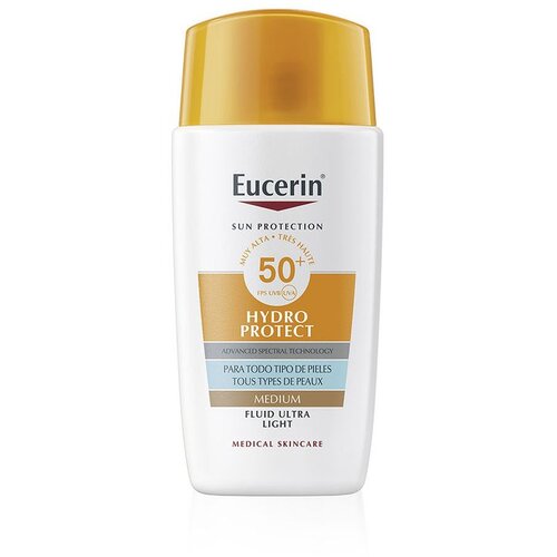 EUCERIN&amp;reg; SUN PROTECTION HYDRO PROTECT Tinted Fluid SPF50+ #Medium 50 ml Slike