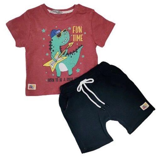  Komplet za bebe 3718, Bordo-crni Cene