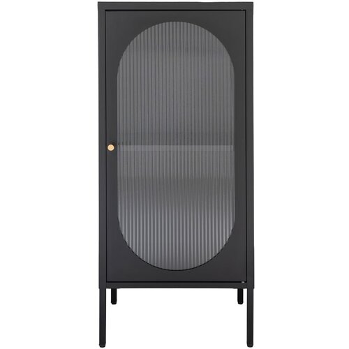 House Nordic Črna kovinska vitrina 50x110 cm Adelaide – Cene