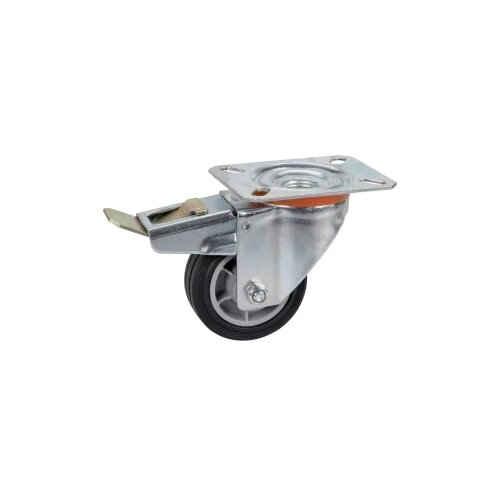 DÖRNER&HELMER 716842 TPE okretni kotač 80x25mm, Rola, total lock, ploča 100x85mm, PP obod sivi, Trkr. 50 kg Cijene