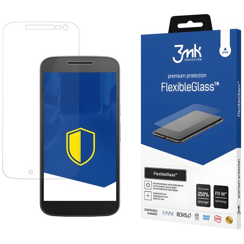 3mk Zaščitno hibridno steklo FlexibleGlass za Lenovo Moto G4 - Prozorna Cene