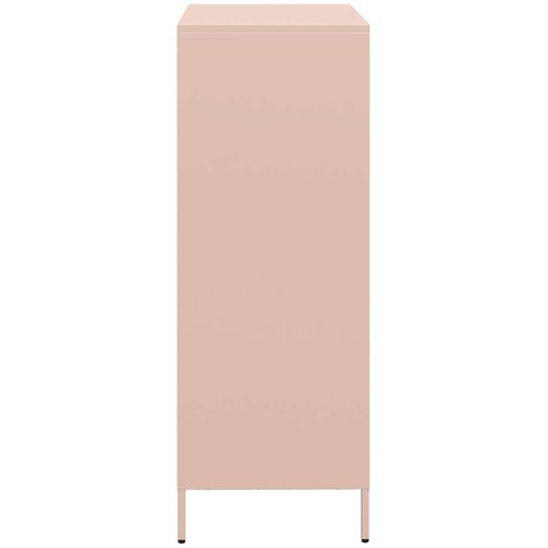 VidaXL Visoka omara roza 39x35x103,5 cm jeklo Slike