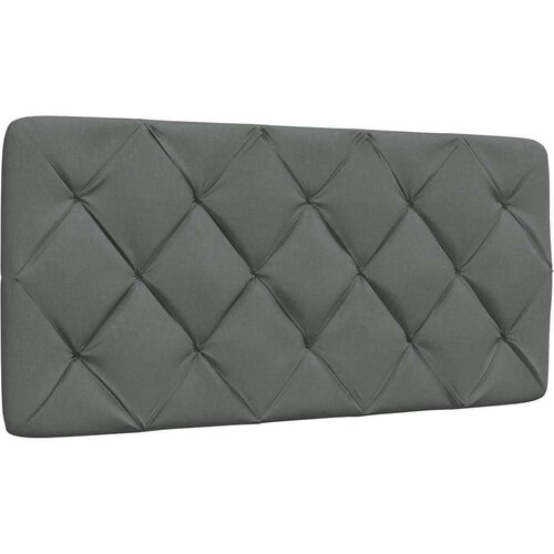 VidaXL Vzglavna stranica temno siva 100 cm blago Slike