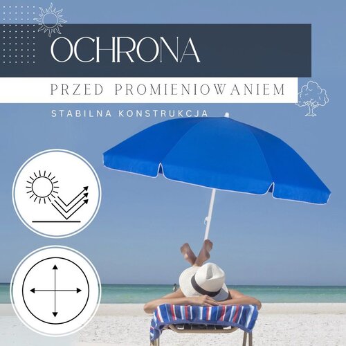 Plavi SUNCOBRAN ZA PLAŽU 240 CM SPRINGOS Cene