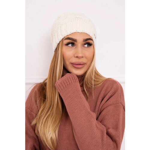 Kesi Cap with fleece Karolina K243 ecru Slike