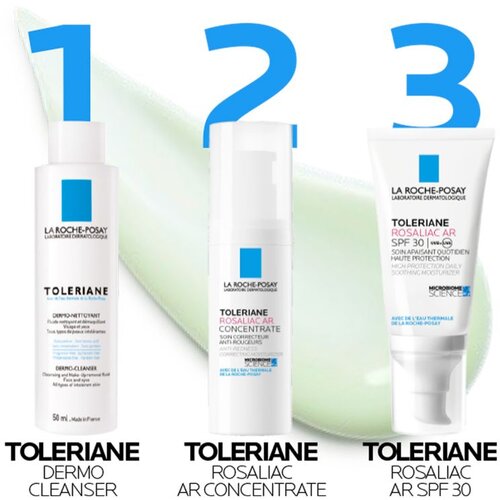 La Roche Posay Toleriane Rosaliac AR Concentrate vlažilna krema proti rdečici kože 40 ml za ženske Slike