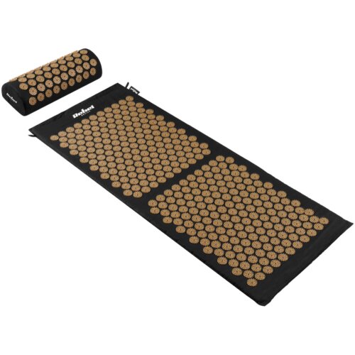 Rebel Active akupresurna prostirka za zdravlje s bodljama i jastukom, 110x42cm, XL, zlatne bodlje Cijene