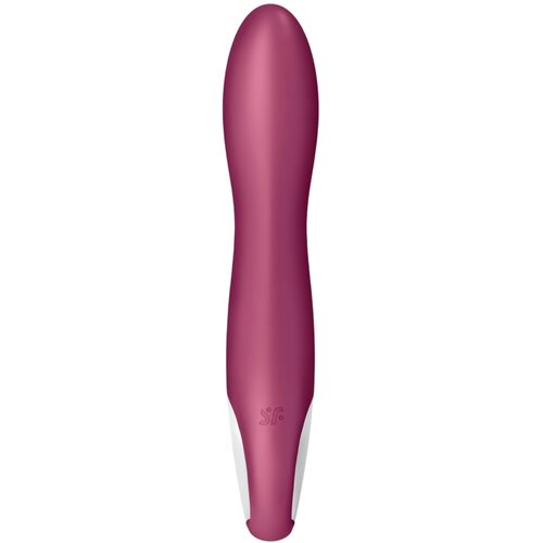Satisfyer Hot Spot - vibrator G-točke na baterije, grijanje (crveni) Slike