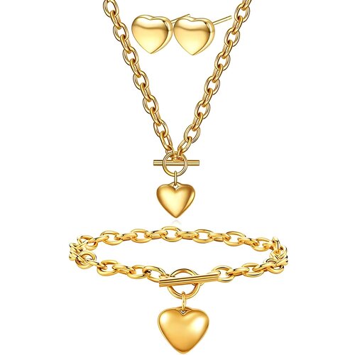 IZMAEL Set Simple Heart - Zlatna Cene