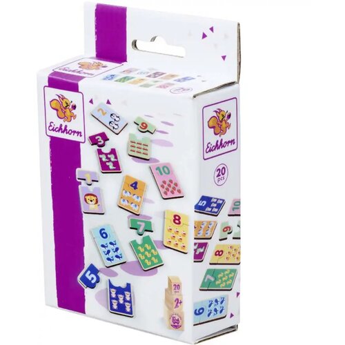 Simba Toys Eichhorn: Lesena &scaron;tevilčna sestavljanka &ndash; Živalska igra za povezovanje parov - Cene