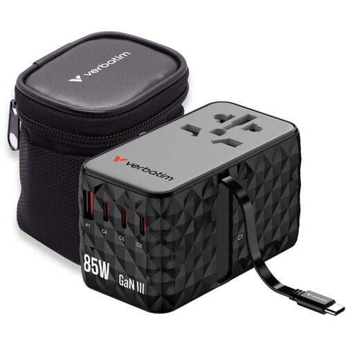 Verbatim Charge&amp;acute;n&amp;acute;Travel Diamond 85W Retr. Cable CNT-02 32127 Slike