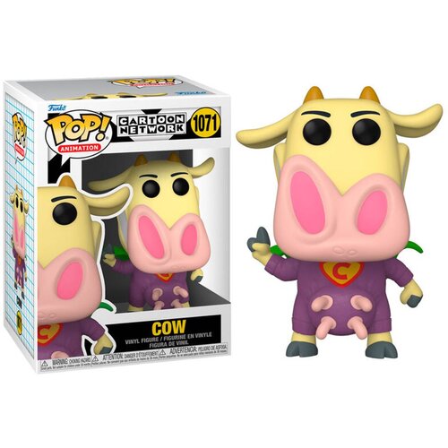 Funko pop figure cartoon network cow and chicken - superhero cow Cene