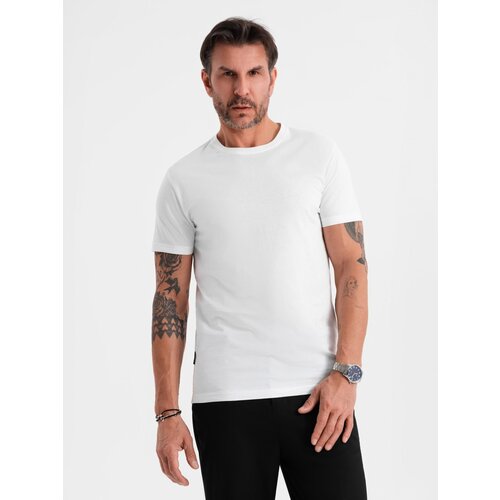 Ombre Men's BASIC classic cotton T-shirt - white Cijene