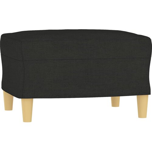  4-dijelni set sofa s jastucima crni od tkanine Slike