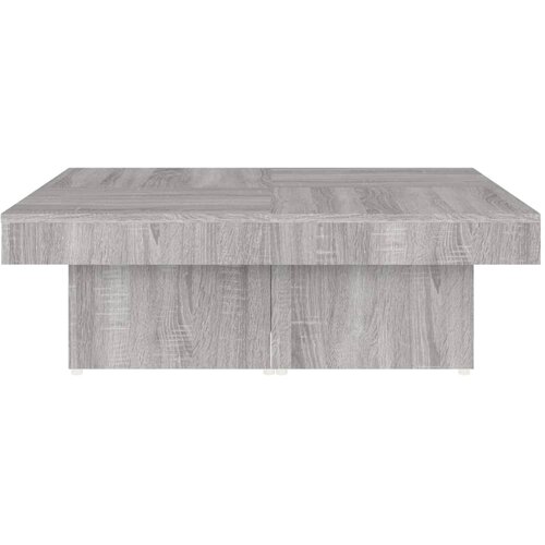  Stolić za kavu boja sivog hrasta 90x90x28 cm konstruirano drvo Slike