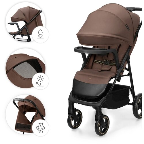 Kinderkraft KOLICA ZA BEBE SA TACNOM TRIG 3 BROWN Slike